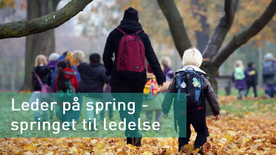 leder på spring - springet til ledelse