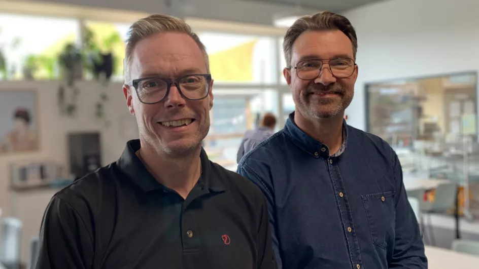Carl-Richard Lund, driftsleder af Entreprenørafdelingen på Entreprenørgården og Peter Wolfgramm, leder af Perronen