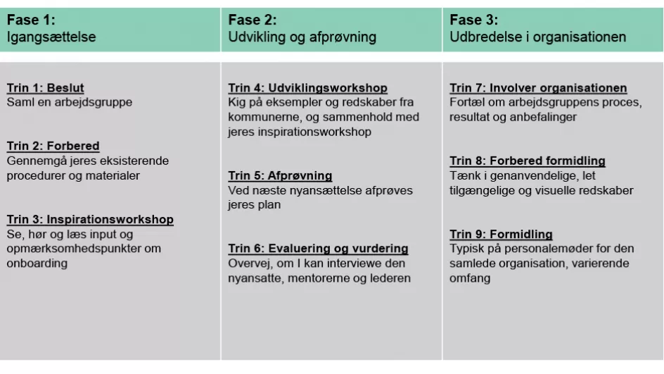 Proces for introduktionsordninger