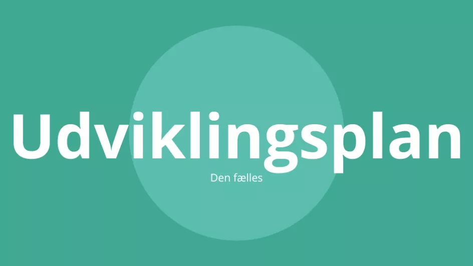 Udviklingsplan fælles