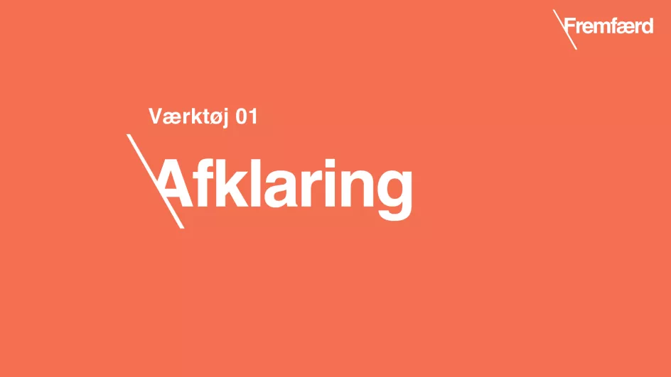 Få afklaret jeres rammer i projektetFå afklaret jeres rammer i projektet