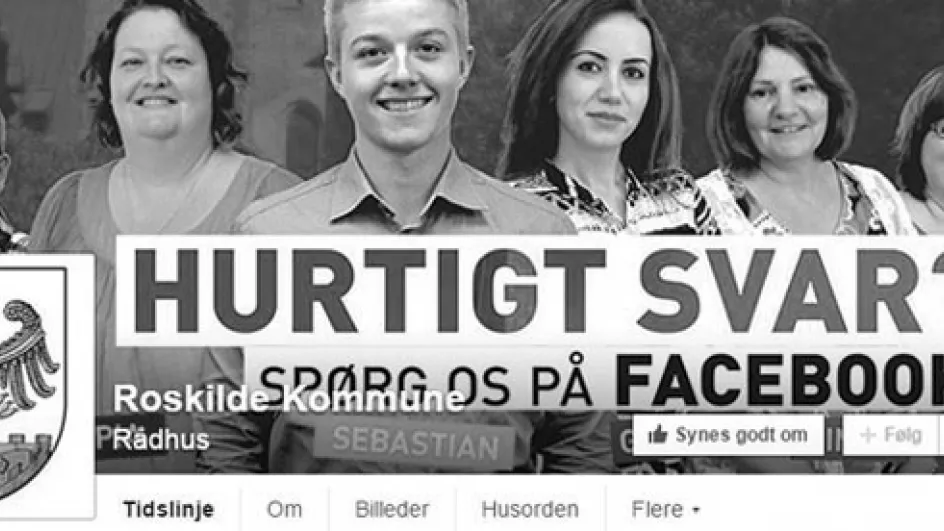 I Roskilde kommune betyder sociale medier færre spørgsmål direkte til medarbejderne